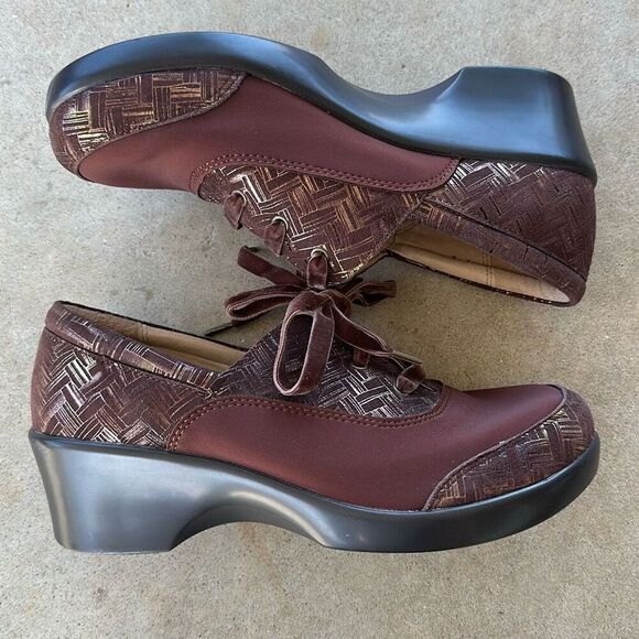 Alegria Maditerlockin Choco Leather Shoes Women’s Size 39 - Picture 10 of 11